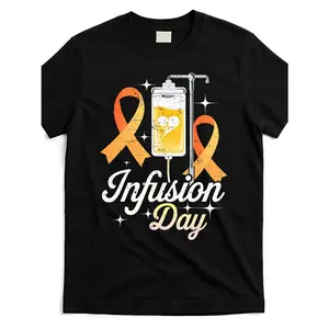 [100% Cotton] 100% Cotton Multiple Sclerosis Awareness Ribbon T-Shirt, MS Infusion Day Design, Unisex 100%cotton, Soft Breathable Lightweight, Crew Neck Regular Fit, Machine Washable, Graphic Print Short Sleeve, Gift Option