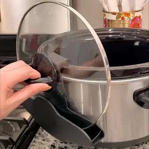 1pc Lid Pocket Slow Cooker Handle Lid Holder - Universally Fits Most Pots, Modern Kitchen Accessories, Keeps Kitchen Countertop Tidy and Organized