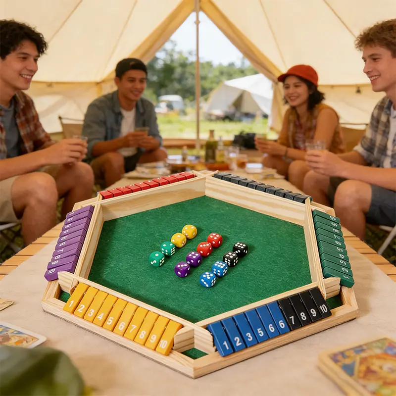 6-Sided Digital Flip Board Dice Game - Fun Board Dice Game for Family Gatherings, Multiplayer Casual Party Activity & Educational Parent-Child Play, Fun Dice Game