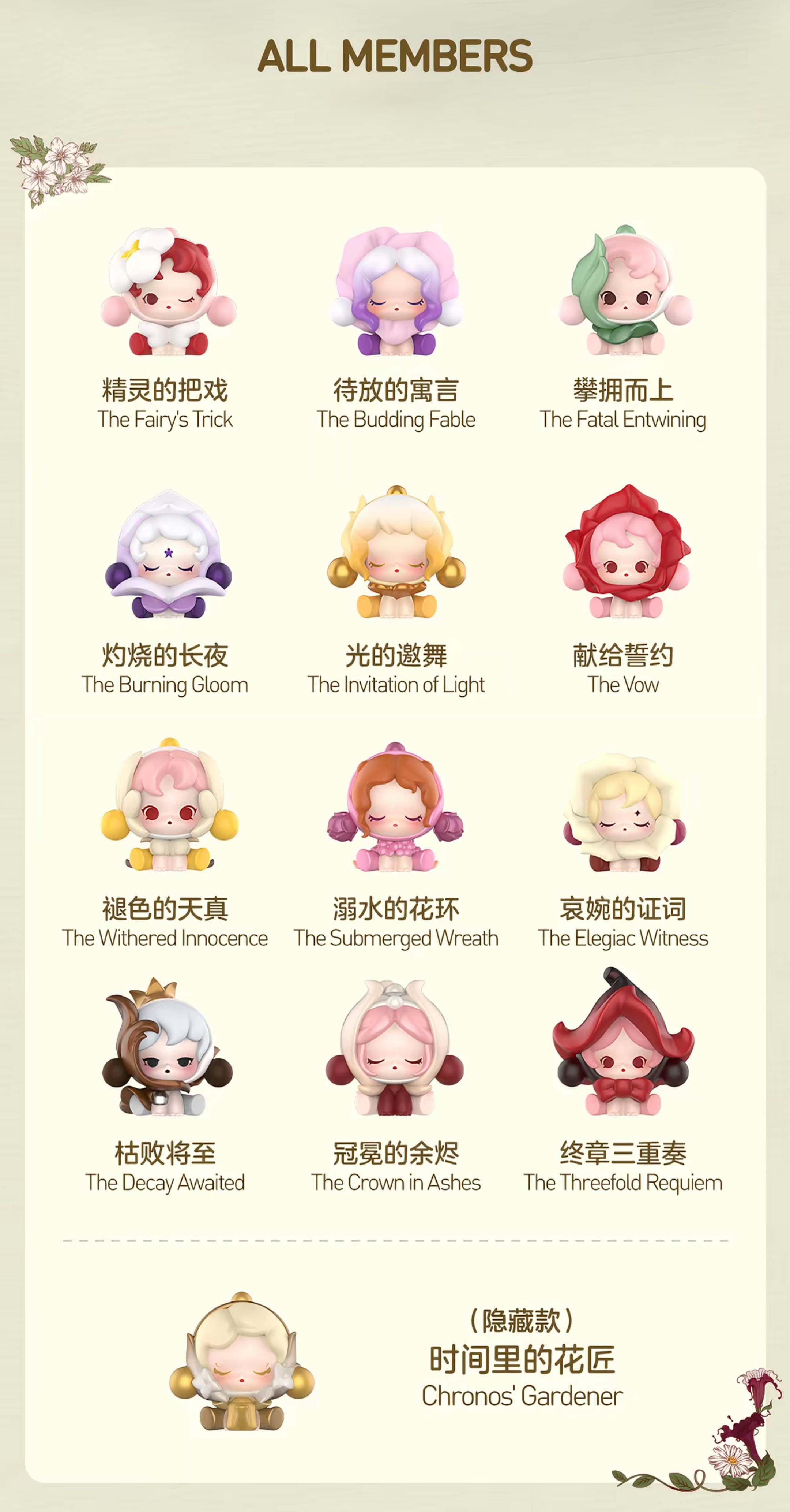 POP MART SKULLPANDA Petals in Four Acts Series Mini Pop Bean【2】