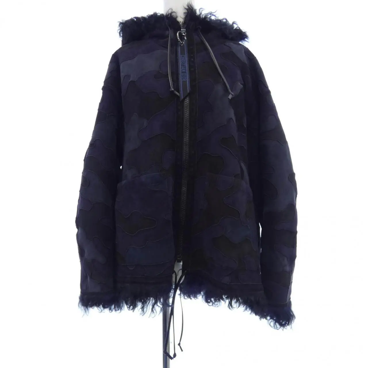 Pre-owned Dior Lambskin Small Leather Goods Christian 018M36AL816 Lamb Shearling Jacket