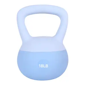 Soft Kettlebell 18LB/15LB/10LB Women Fitness Home Use Kettlebell Dumbbell for Butt Lift and Hip Shaping, Men Strength Training Equipment, Shockproof and Impact Resistant