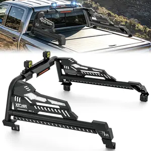 【Yzona】Adjustable Sport Roll Bar Auto Accessories, Universal Pickup Truck Bed Rack for Silverado & Sierra 1500, Tundra, Ridgeline, Titan, F150, Tacoma, Gladiator JT, Colorado, Canyon, Frontier