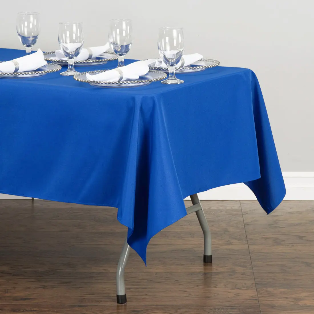 LTC LINENS 60x126 in. Heavyweight Plain Satin-Finish Polyester Rectangle Tablecloth, 60x126 Full Cover, Garden & Household Kitchen Linen, Party Supply, Tabletop Halfdrop Coverage, Match Set Ready (Fits 14x108 in. Satin Table Runners)