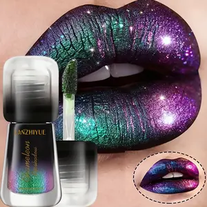 Optical Chameleon Eyeshadow Liquid, Lip Gloss, High-Quality Eye Shadow Powder, Change Color Based on Light, Creative Makeup, Vibrant Look, Cosmetic, Aesthetic, Glossy