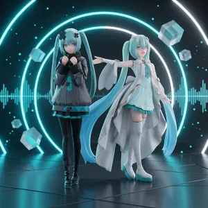 Project Sekai Closed/Opened Window World Movie Version Hatsune Miku PVC Anime Figure Official Collectible Model Table Ornament Fan Collection Holiday & Birthday Gifts