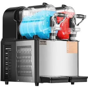 VEVOR Commercial Slushy Machine, 3L×1 Single Tank Frozen Beverage Maker, 12 - Cup Stainless Steel Slushie Machine, Margarita Frozen Drink Smoothie Maker, for Restaurants, Bars, Cafes, and Food TruckVEVOR Super Brand Day
