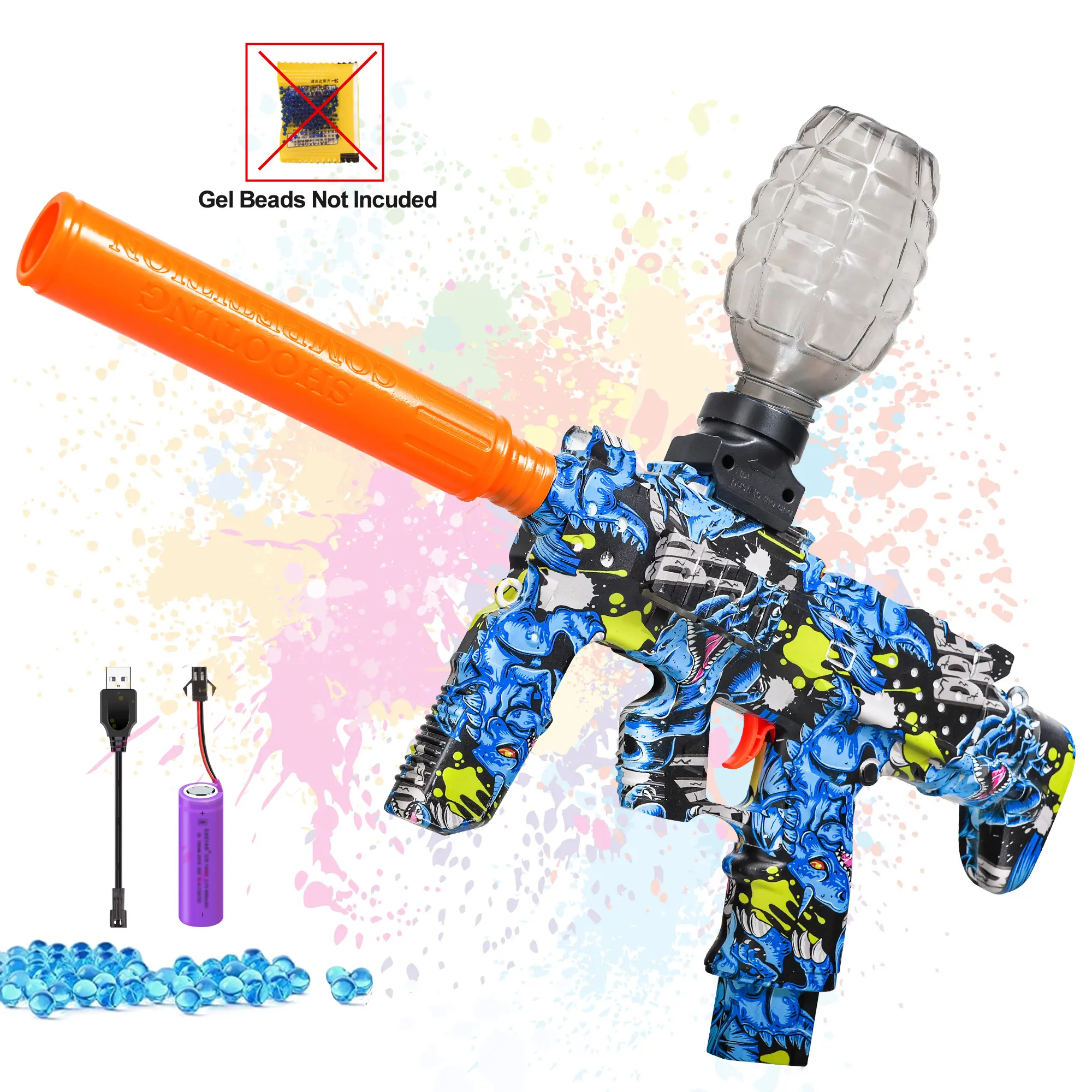 Automatic Electric Gel Ball Blaster Toy - Eco-Friendly Splatter Toy for Blaster Battle, Teenage Boy Gifts, Boyfriend Gift Ideas