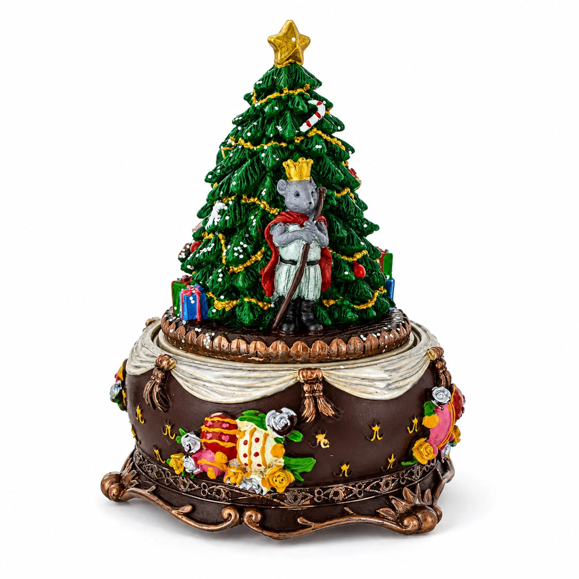 Nutcracker Ballerina Musical Tree Figurine – Music Box