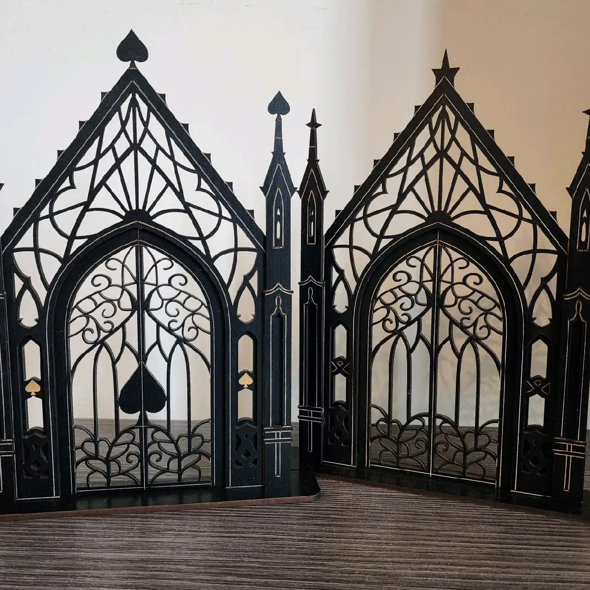 Cathedral Shelf Decor- Bookish Decoration for your Home or Bookshelf Gothic Wooden