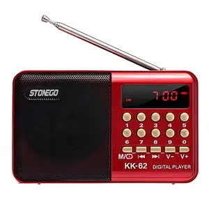 Mini Digital FM Handheld Radio - USB/TF Card MP3 Player with Rechargeable Stereo Sound, Portable Music Player for Outdoor Travel and Entertainment