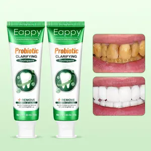 Eappy Probiotic Whitening Toothpaste, Freshens Breath，Oral care，Used for whitening teeth, lasting fresh breath, removing stains, restoring whiteness, preventing bad breath. Applicable to patients with yellow teeth and bad breath problems-140g.