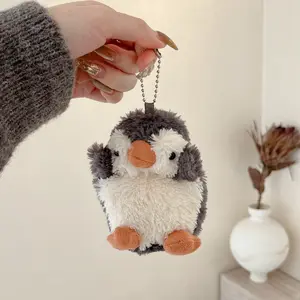 Cute Penguin AirPods Pro 2 Case, Headphone Audio Soft Plush Cover with Protection for Apple Wireless Earbuds, Autumn Winter Protective Shell, Fits iPhone Generations 3 & 4