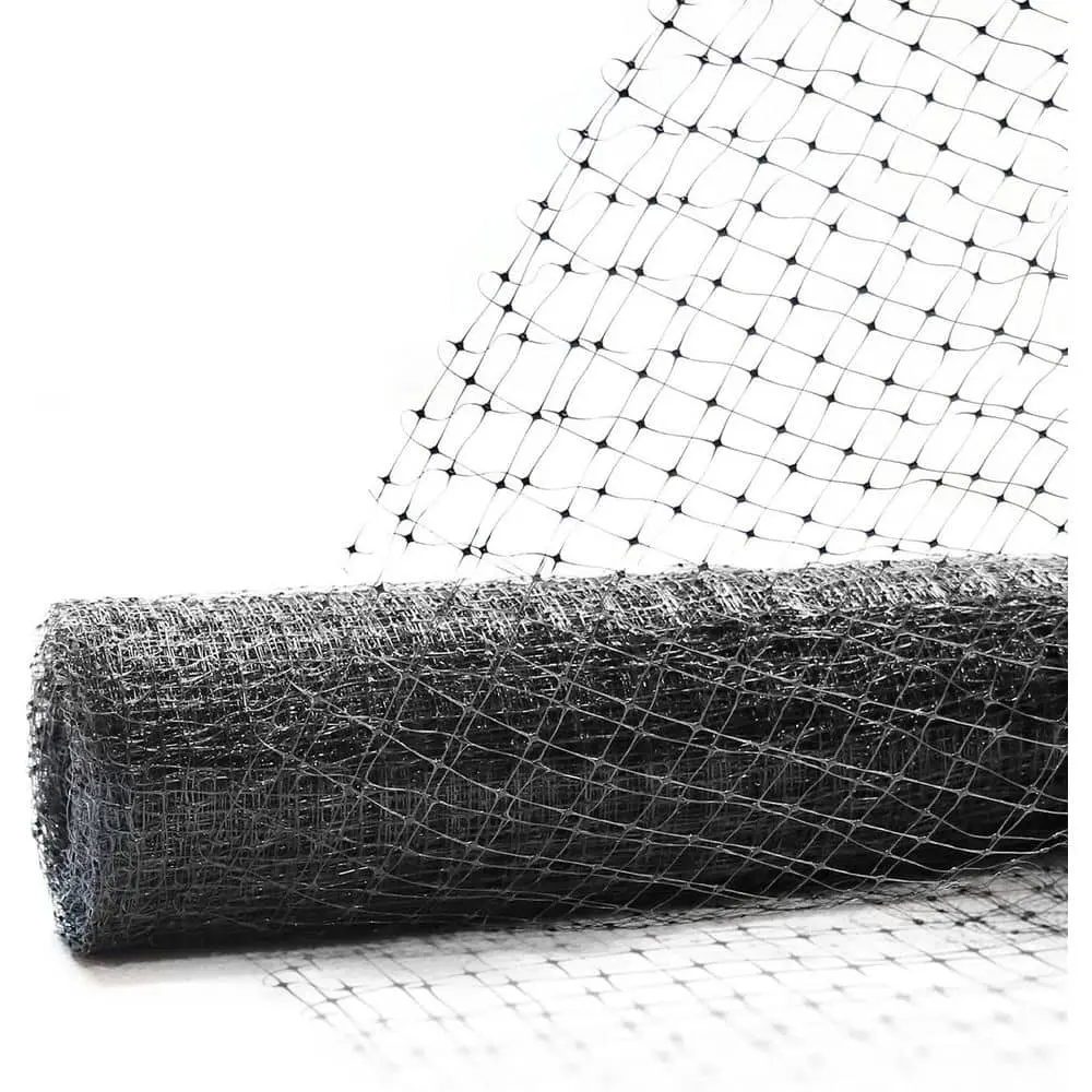 7 ft. x 100 ft. x 3/4 in. Black Plastic Bird Netting for Vegetable, Tree and Fruit