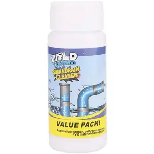 Drain Cleaner Agents Foaming Deodorizes Clogged Pipes Cleaner Strengthfully Sink and Dredge Deodorant Powder Agent for Dredging