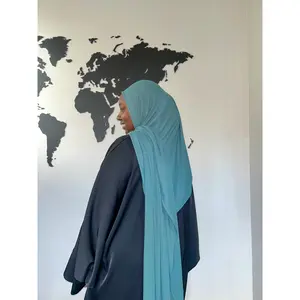 Ribbed Jersey Hijab - Teal