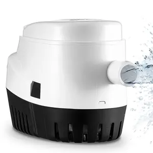 12V Automatic Submersible Bilge Pump, 750GPH with Float Switch for Auto On/Off, 0.7" Outlet Diameter, Marine Electric Pump for Small Boats, Ponds