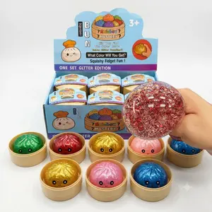 Squishy Dumpling with Orbeez Mystery Surprise Toy, Novelty Squishy Toy
