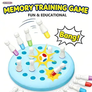 Montessori Memory Game for Kids Color Matching Game Educational Toy for Toddlers 3+ Fun Brain Training Learning Toy for Family Game Night Gift