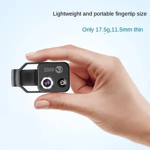 Apexel's New Portable 200X Mobile Phone Microscope Magnifying Glass Hd Microscope Without Cpl