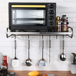 Stainless Steel Microwave Oven Rack Wall-Mount Kitchen Shelf Shelves Counter New selfmountingshelf buy