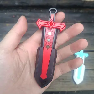 Edc Fingertip Push Card Sword Mini Finger Toy, Stress Relief Magnetic Element Pendant Gift, Adult Anxiety Reliever, Fun Novelty Item, Edc Fidget Slider