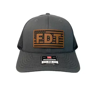 FDT Leather Patch Hat - Richardson Hat with Donald Trump Design, Ideal for Fashion and Style