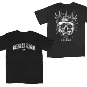 Kublai Khan TX Khan Is King T-Shirt, Hardcore Metal Band Graphic Tee, Skull Crown Design Shirt, Heavy Music Streetwear Apparel for Men Women Fans
