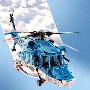 Epic 1494PCS Motorized J-20 Attack Helicopter Building Set – MOC military transport model kit, STEM building blocks, creative gift for adults, teens, and boys