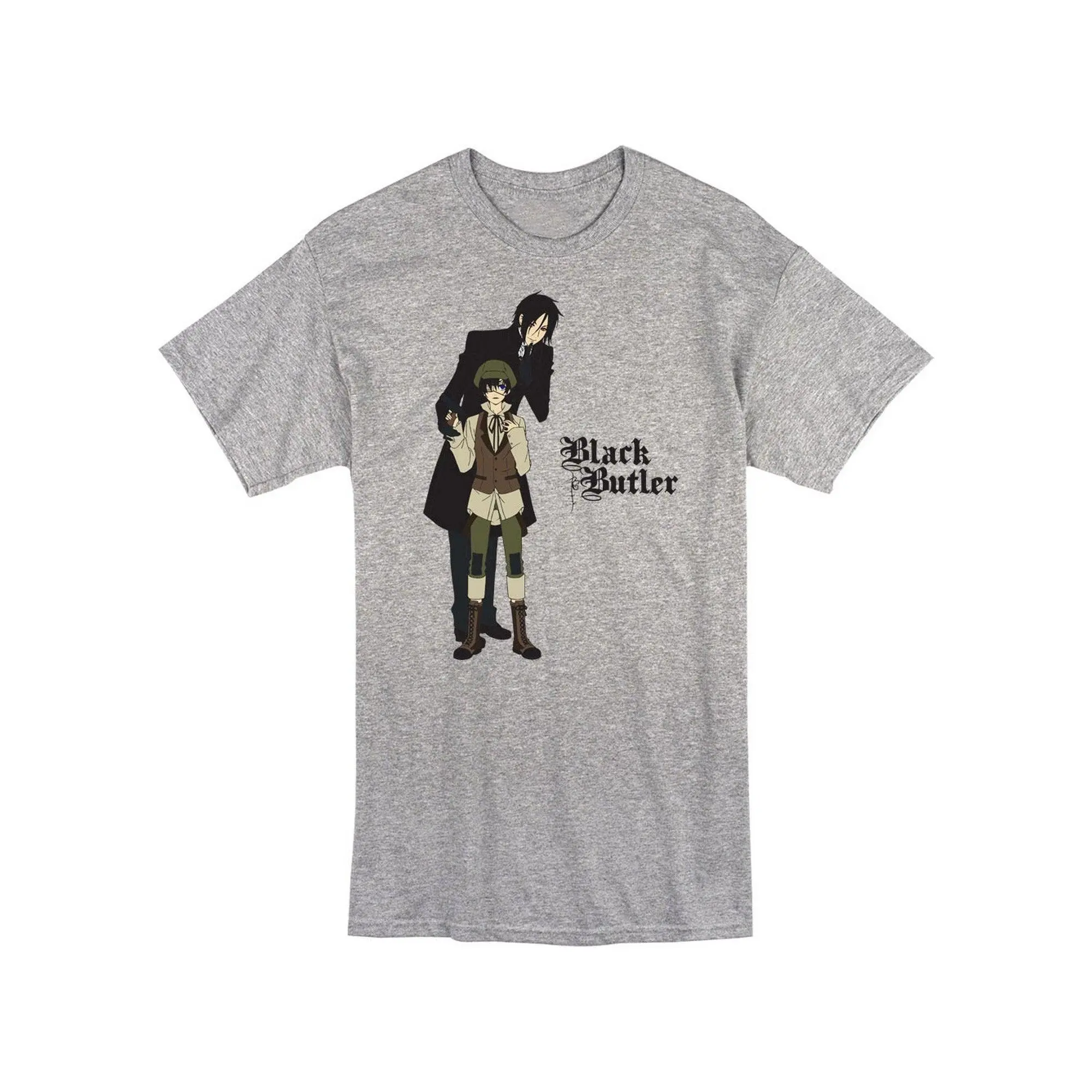 Black Butler - Sebastian Michaelis & Ciel Phantomhive Disguise Men's Screen Print T-Shirt