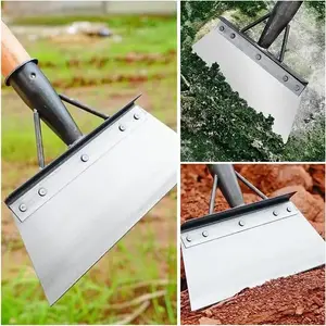 Multifunctional Cleaning Shovel(handle not included), Stainless Steel Universal Outdoor Garden Cleaning Shovel, Heavy Duty Flat Shovel, Weeding, Planting, Landscaping