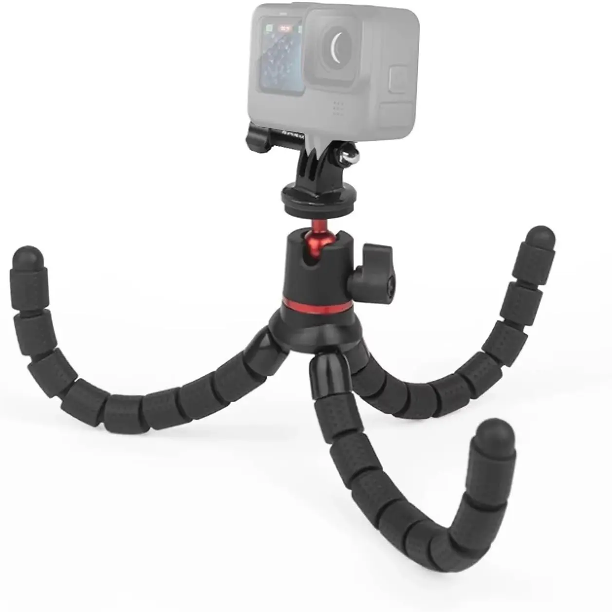 Flexible Mini Tripod Stand for iPhone, Multi-angle Portable Camera Tripod with Hidden Phone Holder Cold Shoe Mount For iPhone 13 12 Pro Max, Travel Tripod, Phone Selfie Tripod, Portable Selfie Accessory, Video Recording Accessories