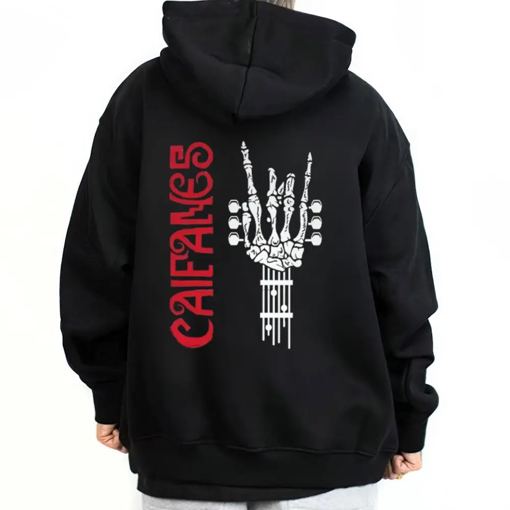CAIFANES Music Graphic Gender-Neutral Men's Hoodies, 100% Cotton High-Quality Unisex Tops, Polyester Streetwear, Soft Comfortable Summer Casual Oversized Outfit, Gift For Men/Women
