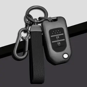 Tpu Car Key Case Cover for Honda Civic 8th Gen Hrv Crv Xrv Crider Odyssey Pilot, Foldable Key Protector, Durable & Stylish Design