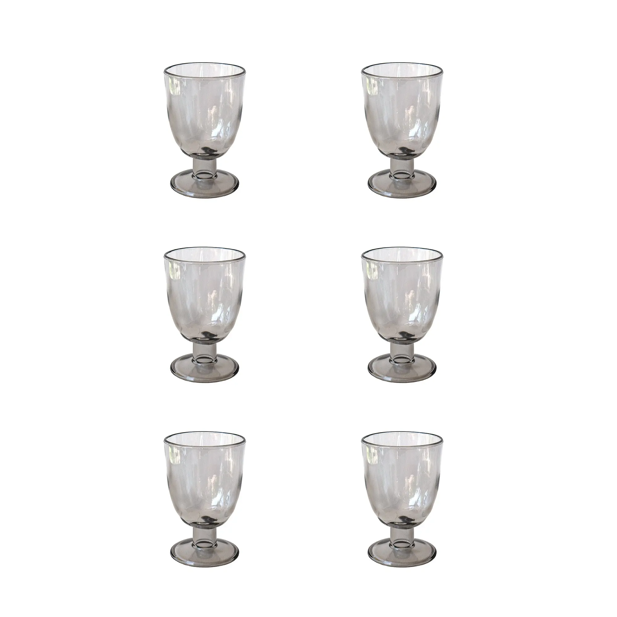 Rustic Acrylic Goblet, Set of 6