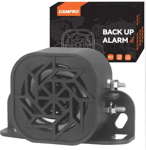 GAMPRO 735 Back-up Alarm 12V-48V 110dB IP67 Waterproof Dust-Proof Reversing Warning Alarm with Super Loud Beeper Tone for Truck Van Forklift Car Lorry Agricultural Vehicles