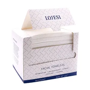 Natural plant fiber soft face towel, exquisite box of 50 pieces large size, single piece 30cm*20cm, no additives do not hurt the skin