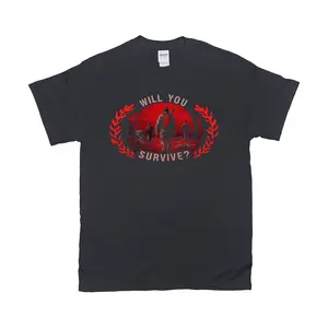 Will You Survive -Podcast Fitted Tee - Short Sleeve Crew Neck Casual Summer Top