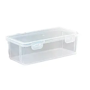 4pcs Large Clear Storage Boxes with Lids, Heavy-Duty Plastic Organizer Bins, Home Organizers, Stackable Containers for Office, Arts & Crafts, Lightweight, Portable, Snap-On Lid Design