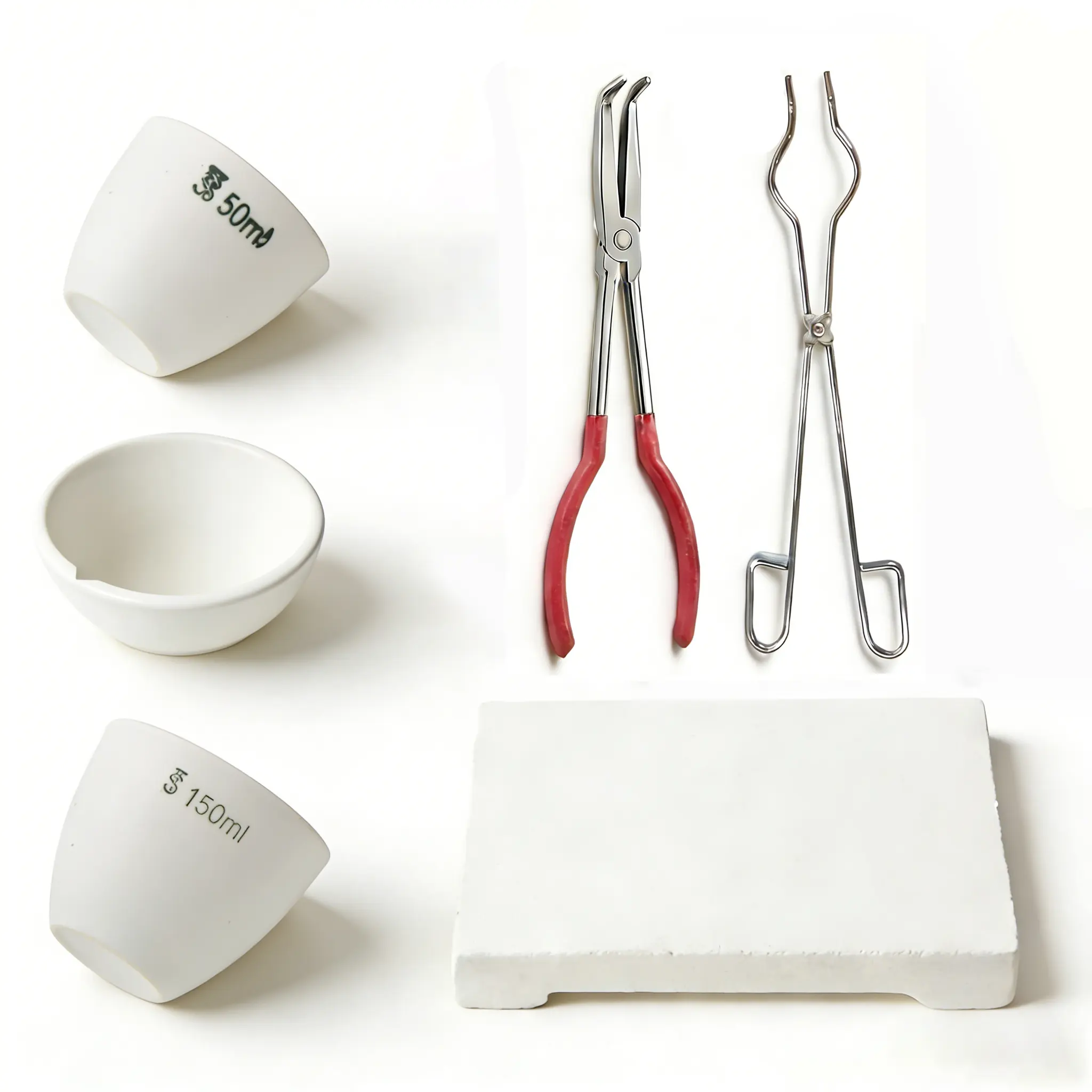 6Pcs Jewelry Casting Kit  Professional Metal Melting Set with Ceramic Crucible