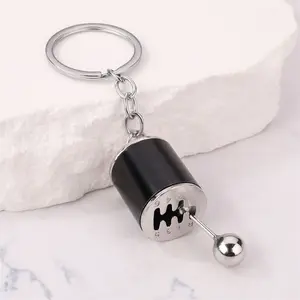 HEEPDD Car Shifter Keyring, Creative Auto Gear Shifter Model Keychain-Black