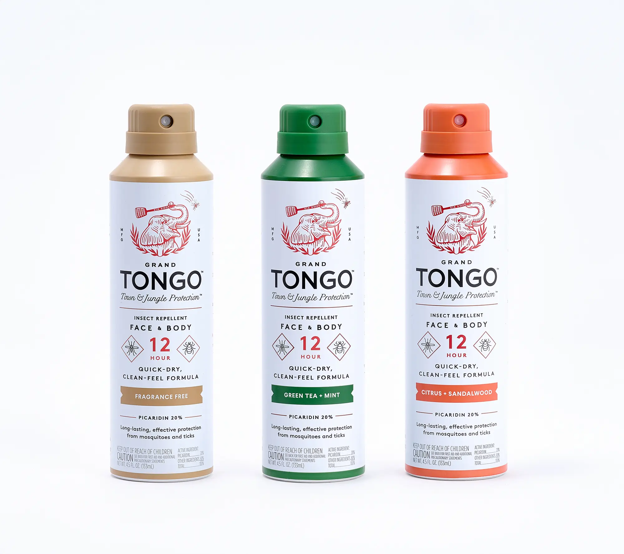 Grand Tongo 3-pack Insect Repellent Spray with Picaridin Grand Tongo 3-pack Insect Repellent Spray with Picaridin