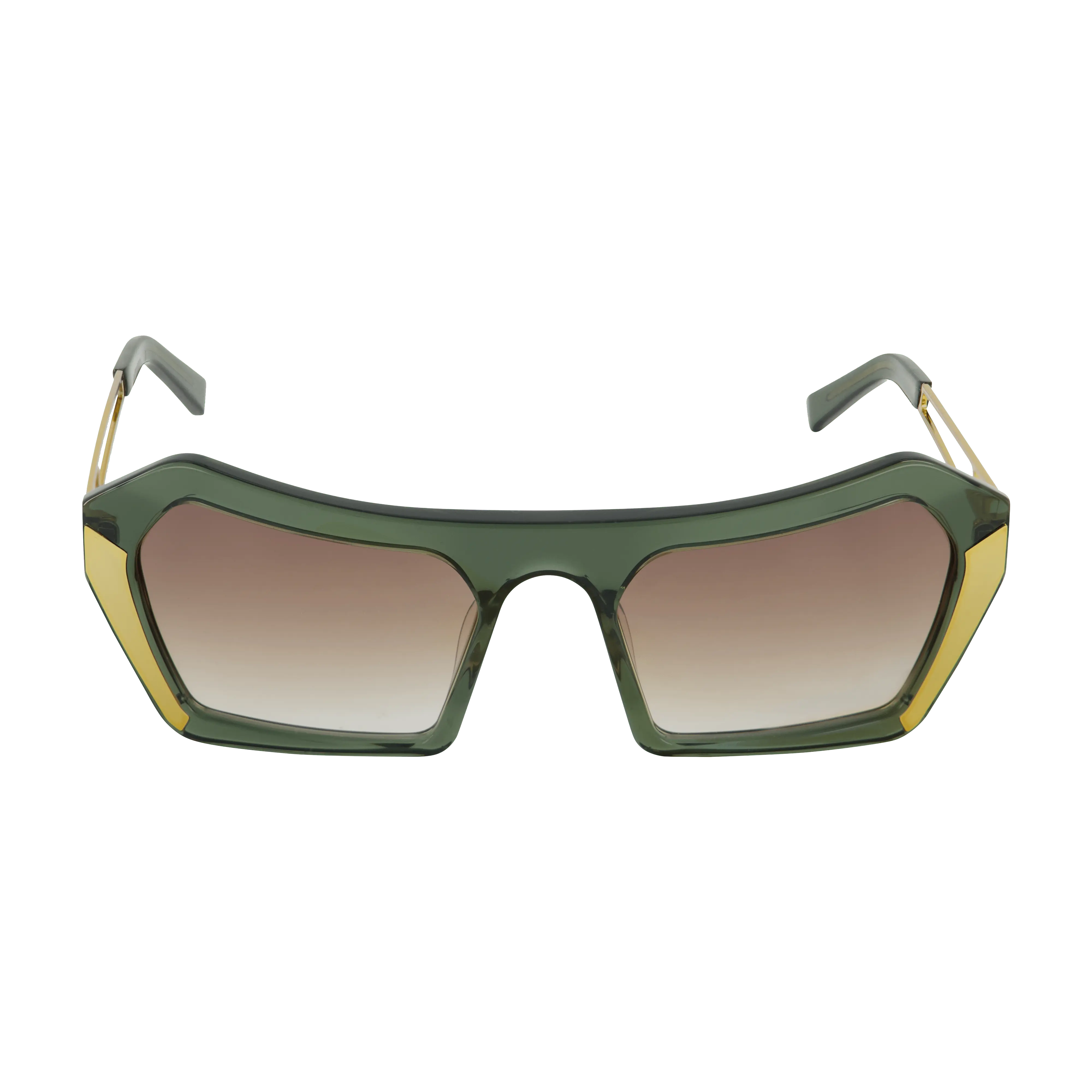 Oversized Sunglasses - Olive Green