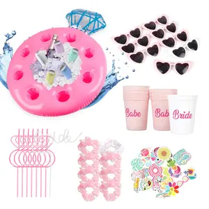 Chug Buddy 48 pc Pool Party Bachelorette Party Decorations - Ring Pool Float Cooler and more Bachelorette Party Accessories for Bachelorette Pool Party | Beach Bachelorette Party Decorations