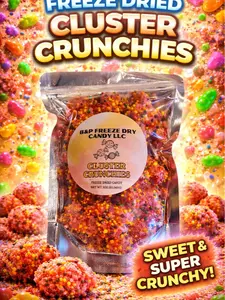 Cluster Crunchies Freeze Dried Candy - Sweet & Crunchy Candy Snack - 3oz - Perfect for On-the-Go or At-Home Enjoyment
