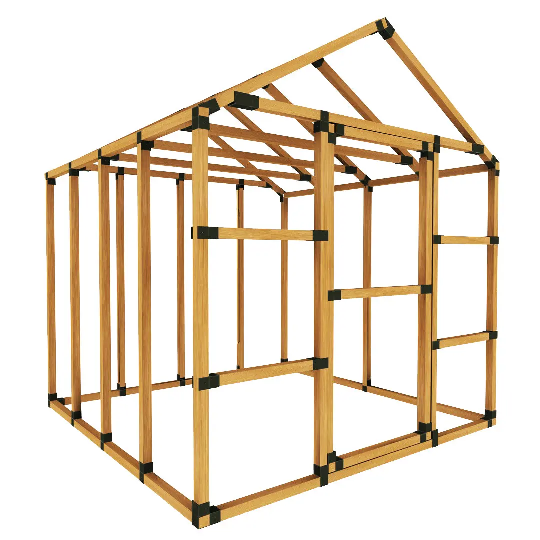 8X8 Basic Storage Shed Kit