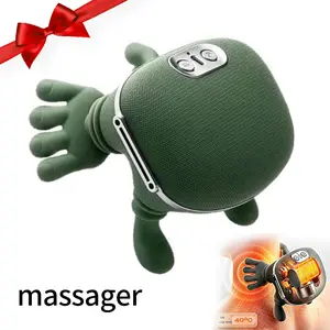 Black Friday Deal!Shoulder Massager Electric Cervical Massager Bionic Hand Heating Wireless Portable 3D Kneading Massage for Neck Shoulders & Hands Unisex Lightweight & Adjustable Speed Settings,Ideal for Muscle Relaxation After Exercise or Aerobics gift