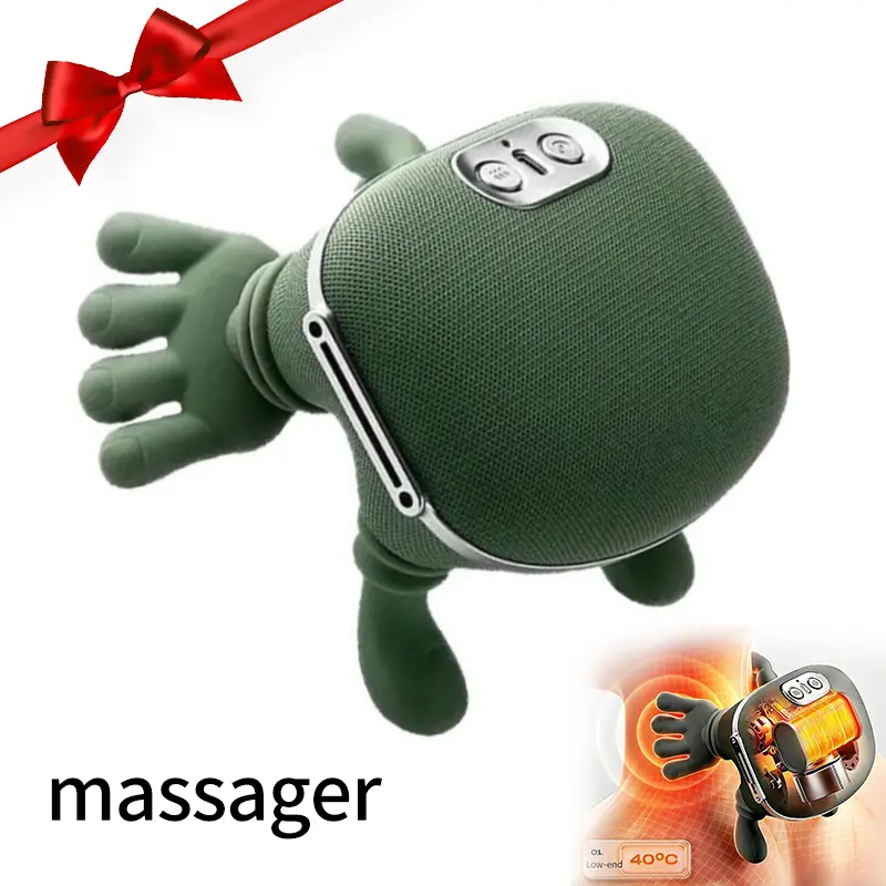 Black Friday Deal!Shoulder Massager Electric Cervical Massager Bionic Hand Heating Wireless Portable 3D Kneading Massage for Neck Shoulders & Hands Unisex Lightweight & Adjustable Speed Settings,Ideal for Muscle Relaxation After Exercise or Aerobics gift