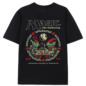 Magic The Gathering Collection The Challenge T-Shirt Funny Graphic Tee  Featuring Iconic Design Casual T Shirt For Men Tops