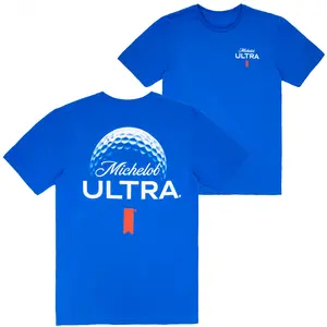 Michelob Ultra Tee One Up Golf Ball Front and Back Print T-Shirt